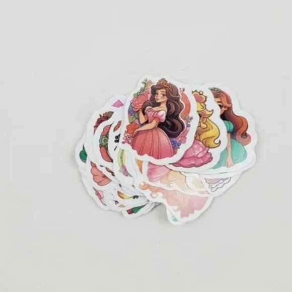 50 Pieces Princess Waterproof Doodle Stickers - Picture 5 of 7